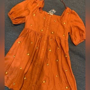 pink blush maternity dress, size small